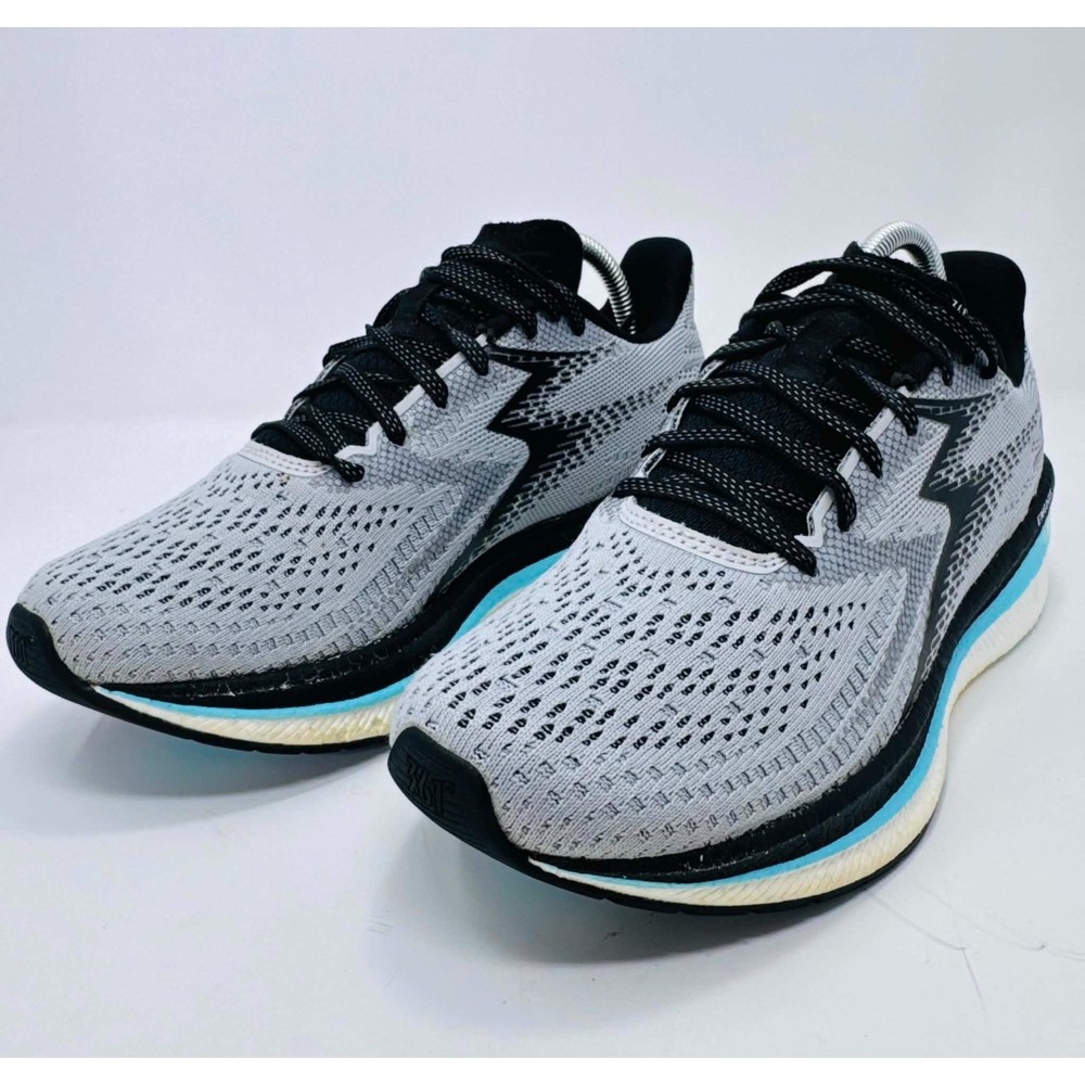 361 Degrees Centauri Womens 8.5 Running Shoes Gray Black Blue ENGAGE Road Run